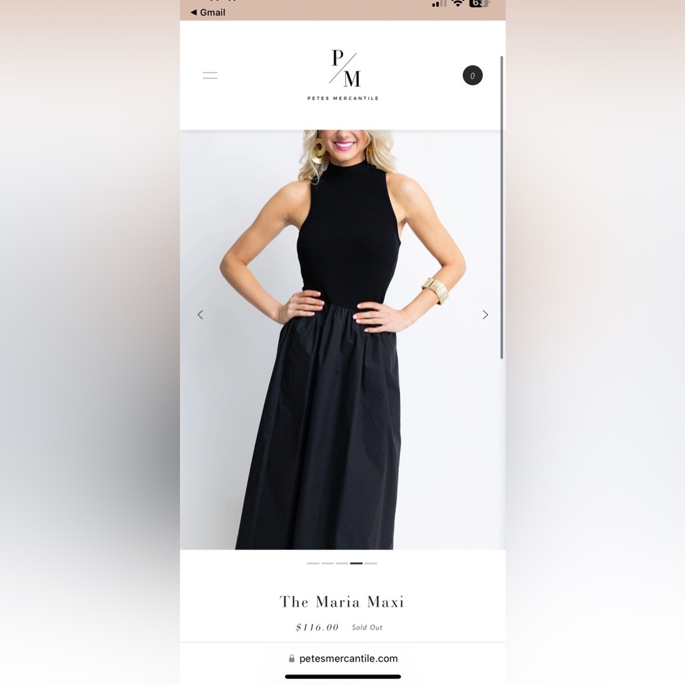 NWT Black Maxi Dress